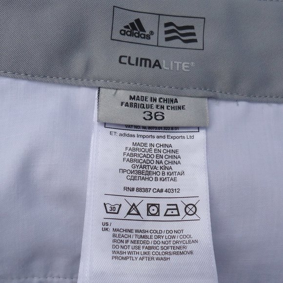 SIZE 36. ADIDAS climalite men's golf shorts. - Picture 10 of 15